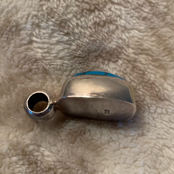 Sterling Silver Turquoise Pendant - Picture 3 of 6